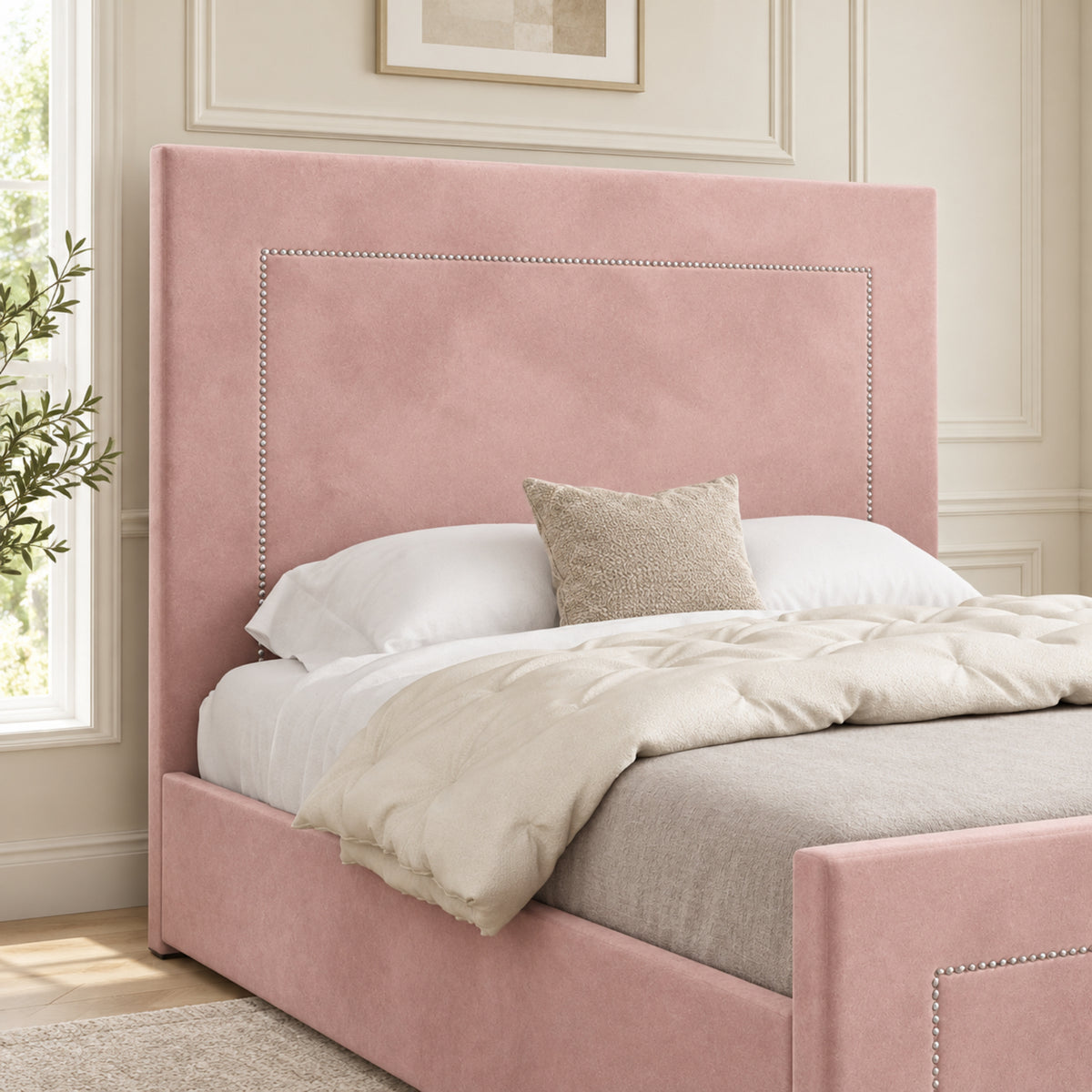Lucca Upholstered Soft Velvet Bed Frame