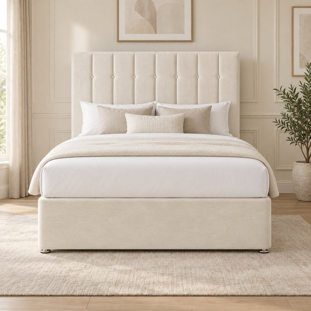 Marcelo Upholstered Soft Velvet Bed Frame