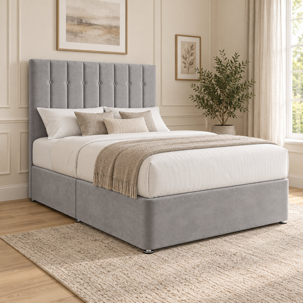 Marcelo Upholstered Soft Velvet Bed Frame