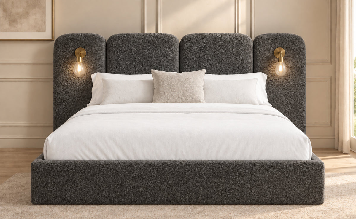 Molly Panelled Bed with Lights