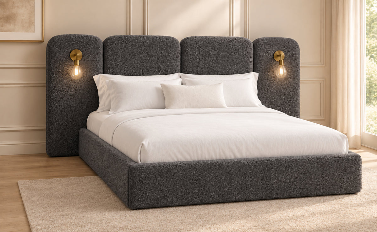 Molly Panelled Bed with Lights
