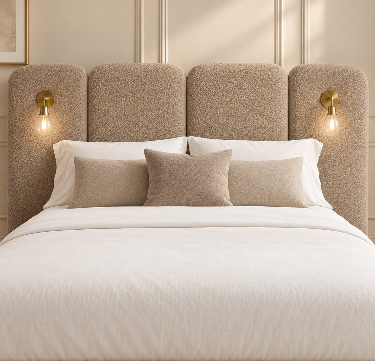 Molly Panelled Bed with Lights
