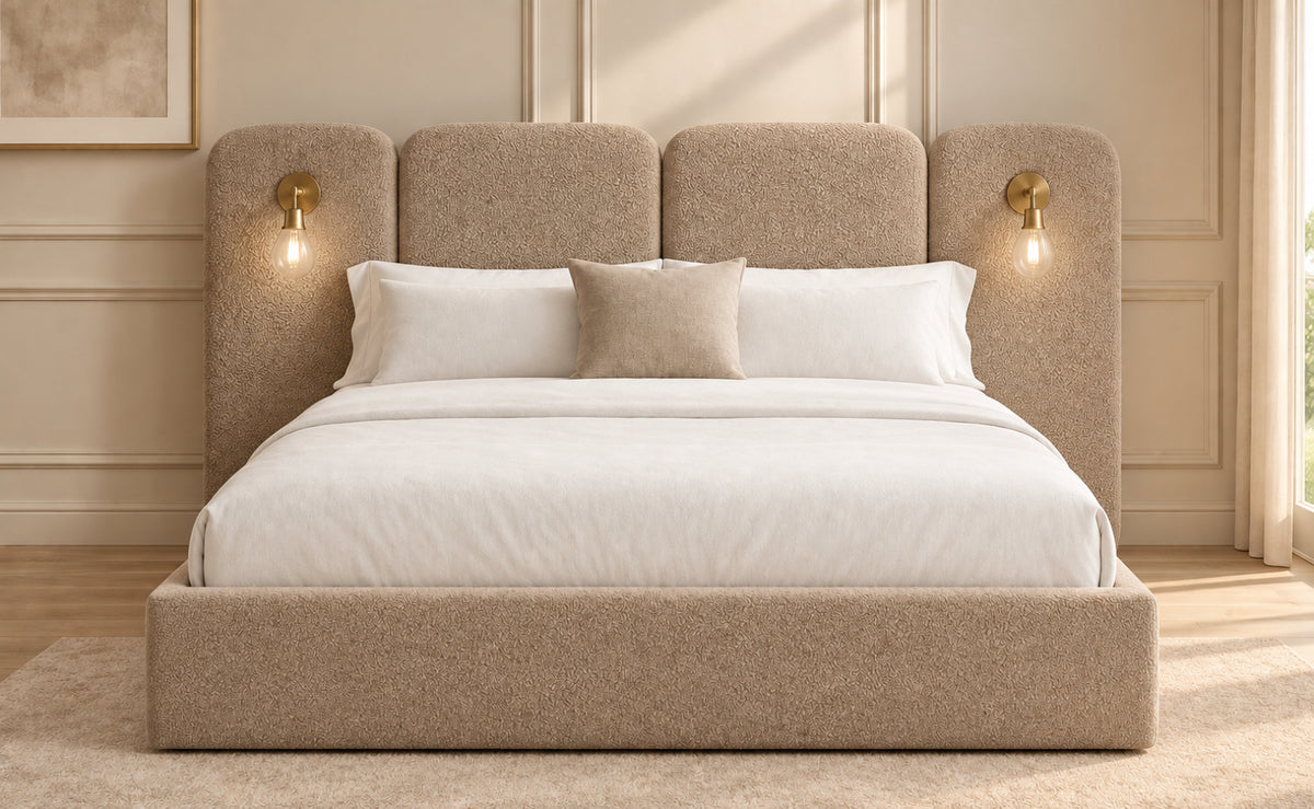 Molly Panelled Bed with Lights