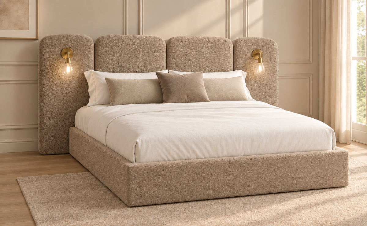 Molly Panelled Bed with Lights