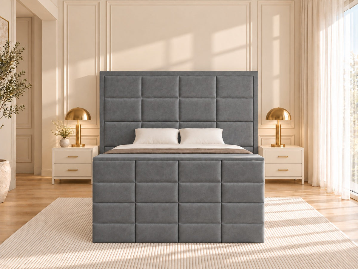New York Upholstered TV Bed Frame