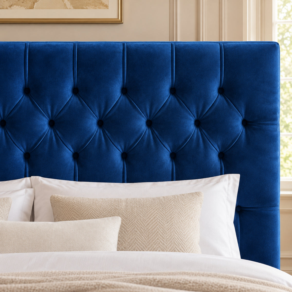 Novara Upholstered Soft Velvet Bed Frame