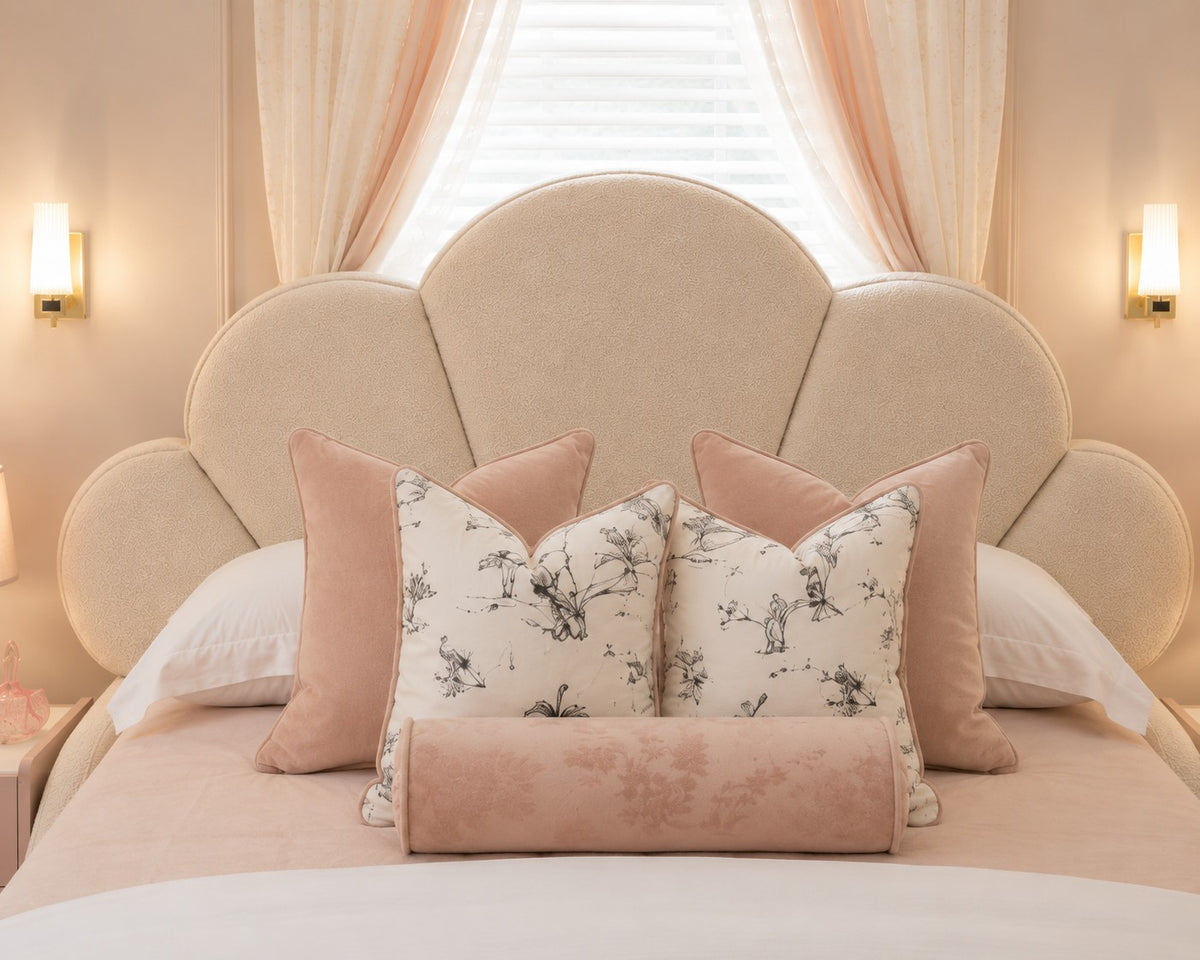 Nuvola Cloud Scalloped Headboard Kids Bed Frame