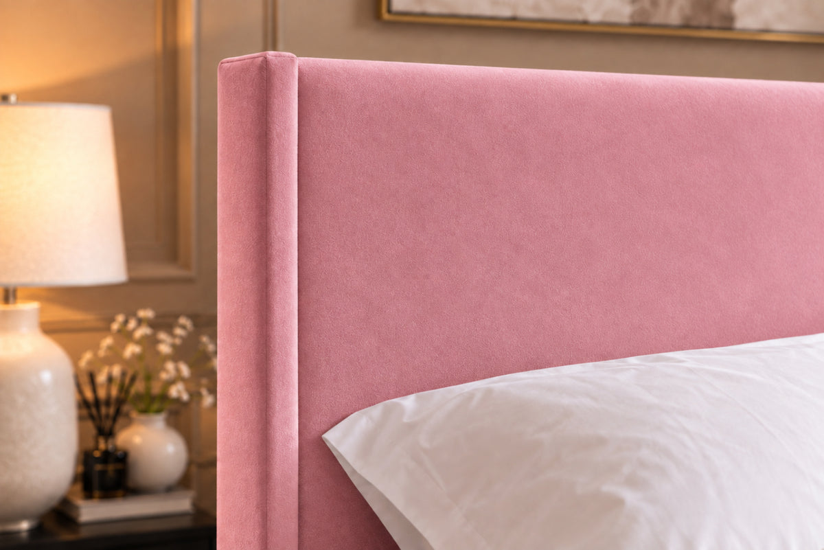 Juliette Boucle Upholstered Bed Frame