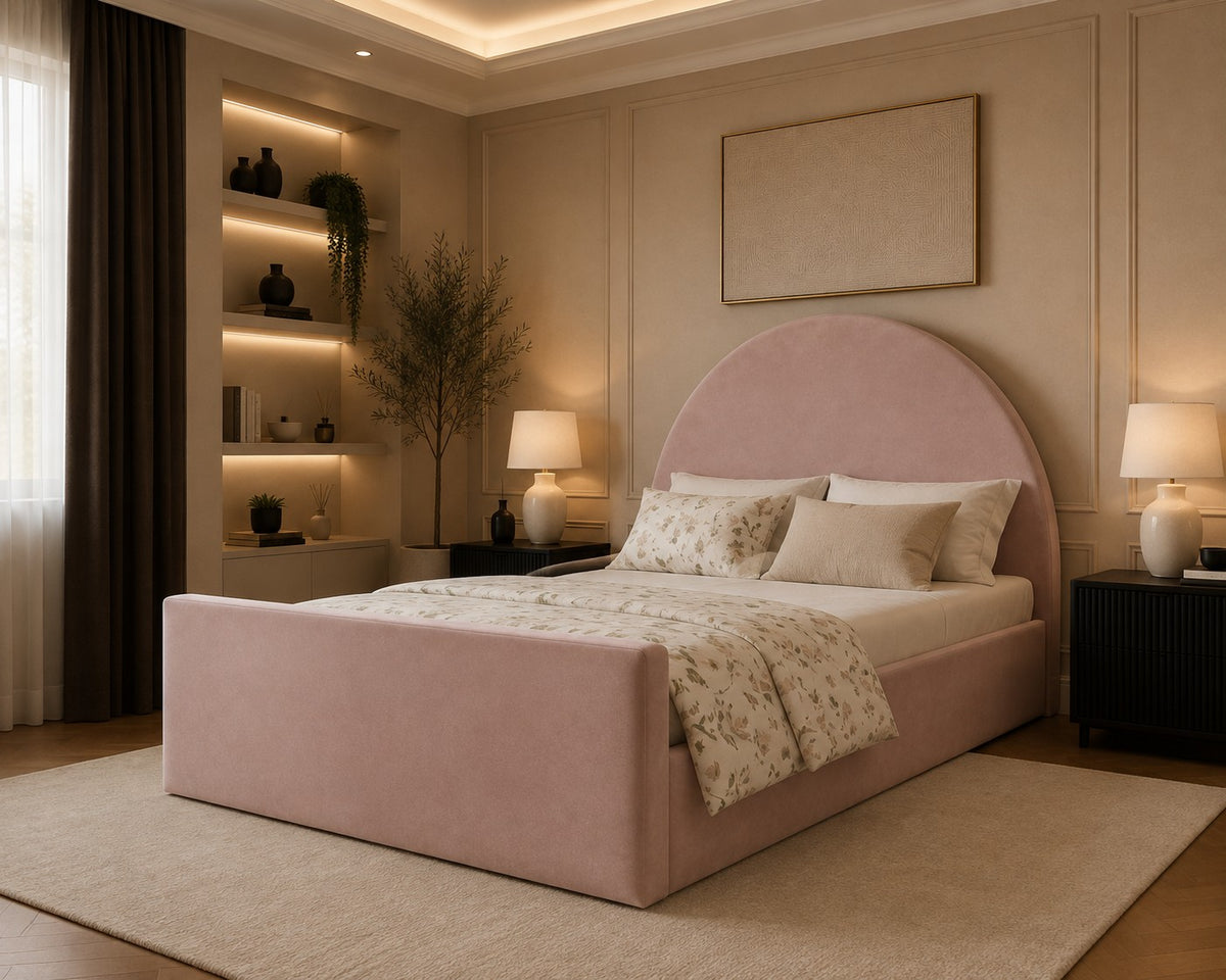 Rosa Arched Headboard Kids Bed Frame