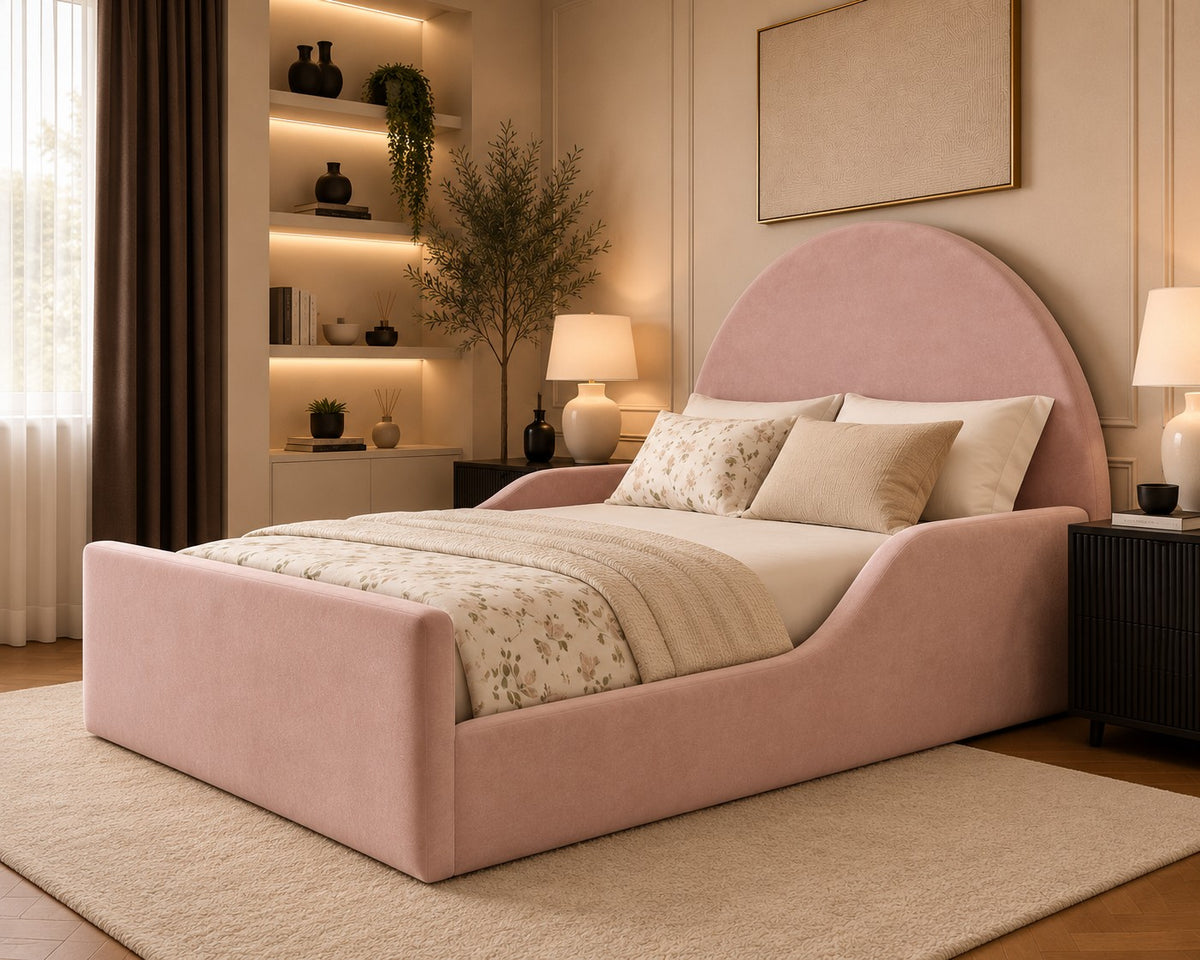 Rosa Arched Headboard Kids Bed Frame
