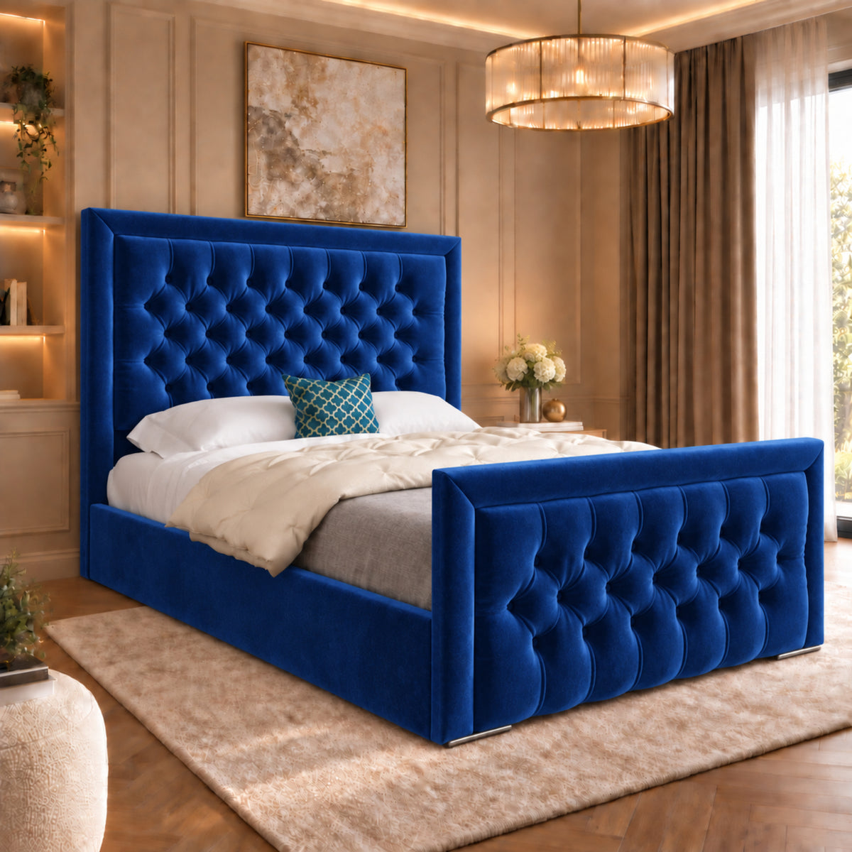 Rovigo Upholstered Soft Velvet Bed Frame