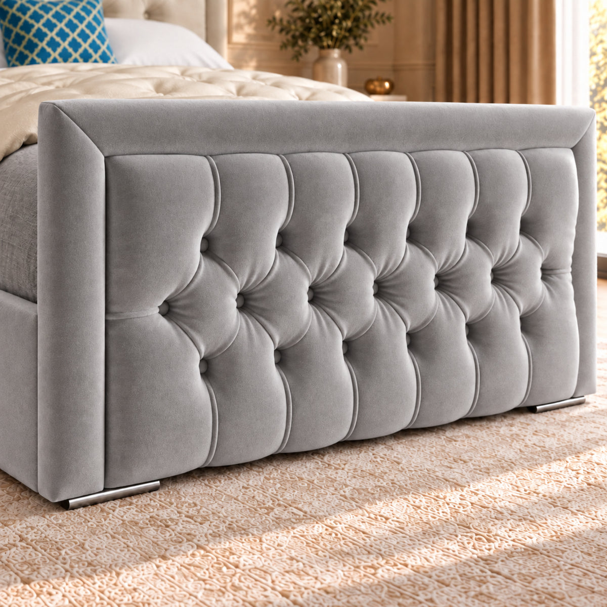 Rovigo Upholstered Soft Velvet Bed Frame
