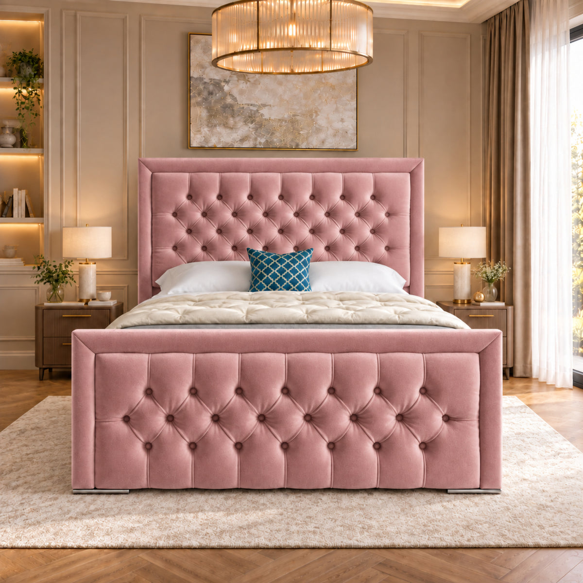 Rovigo Upholstered Soft Velvet Bed Frame