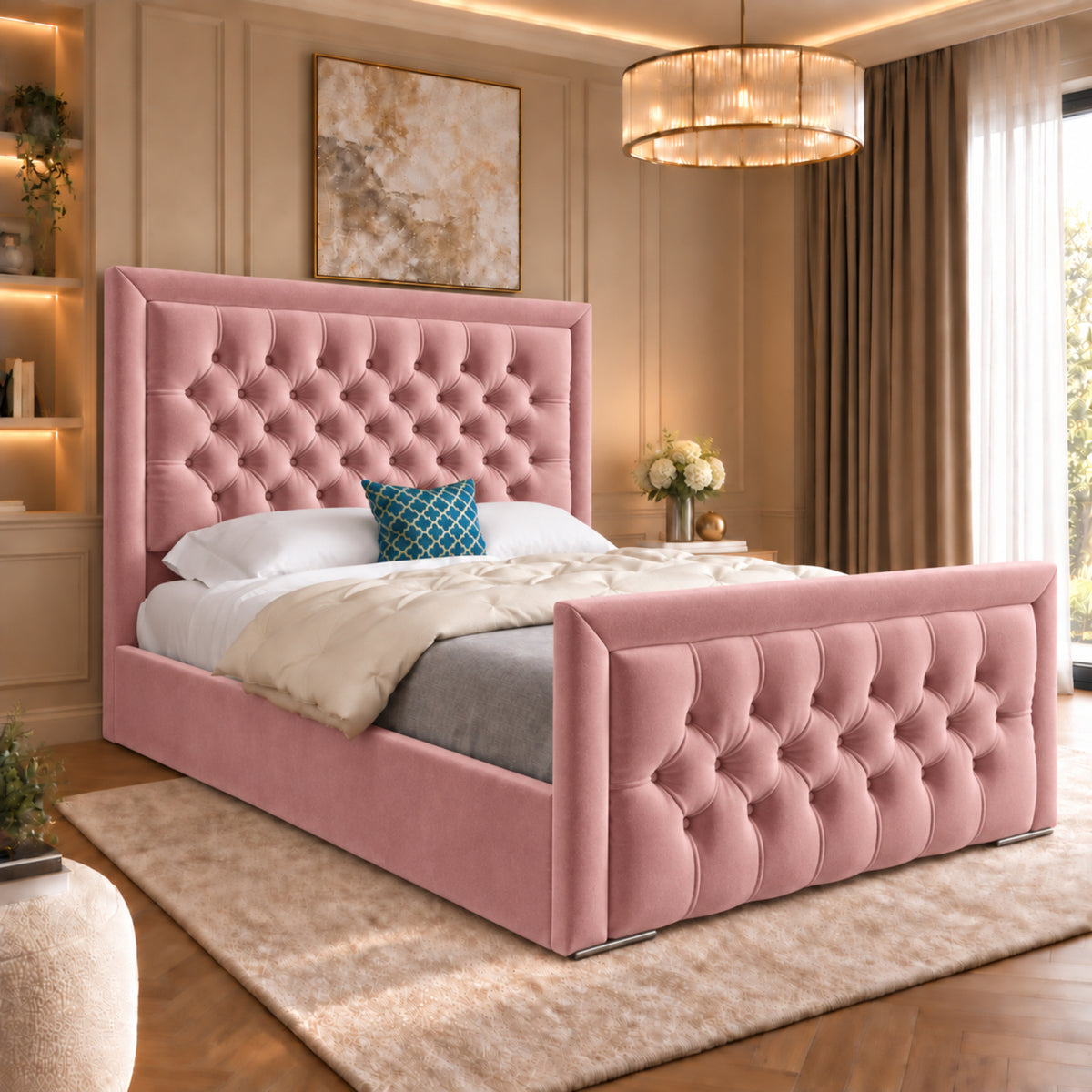 Rovigo Upholstered Soft Velvet Bed Frame