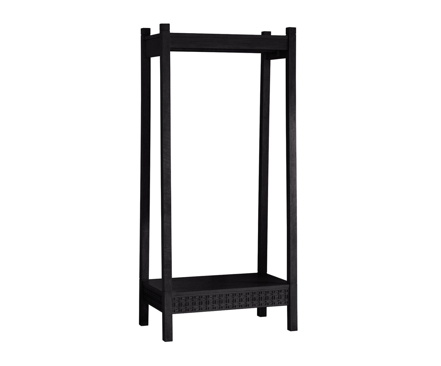 Soho Boutique Black Open Wardrobe