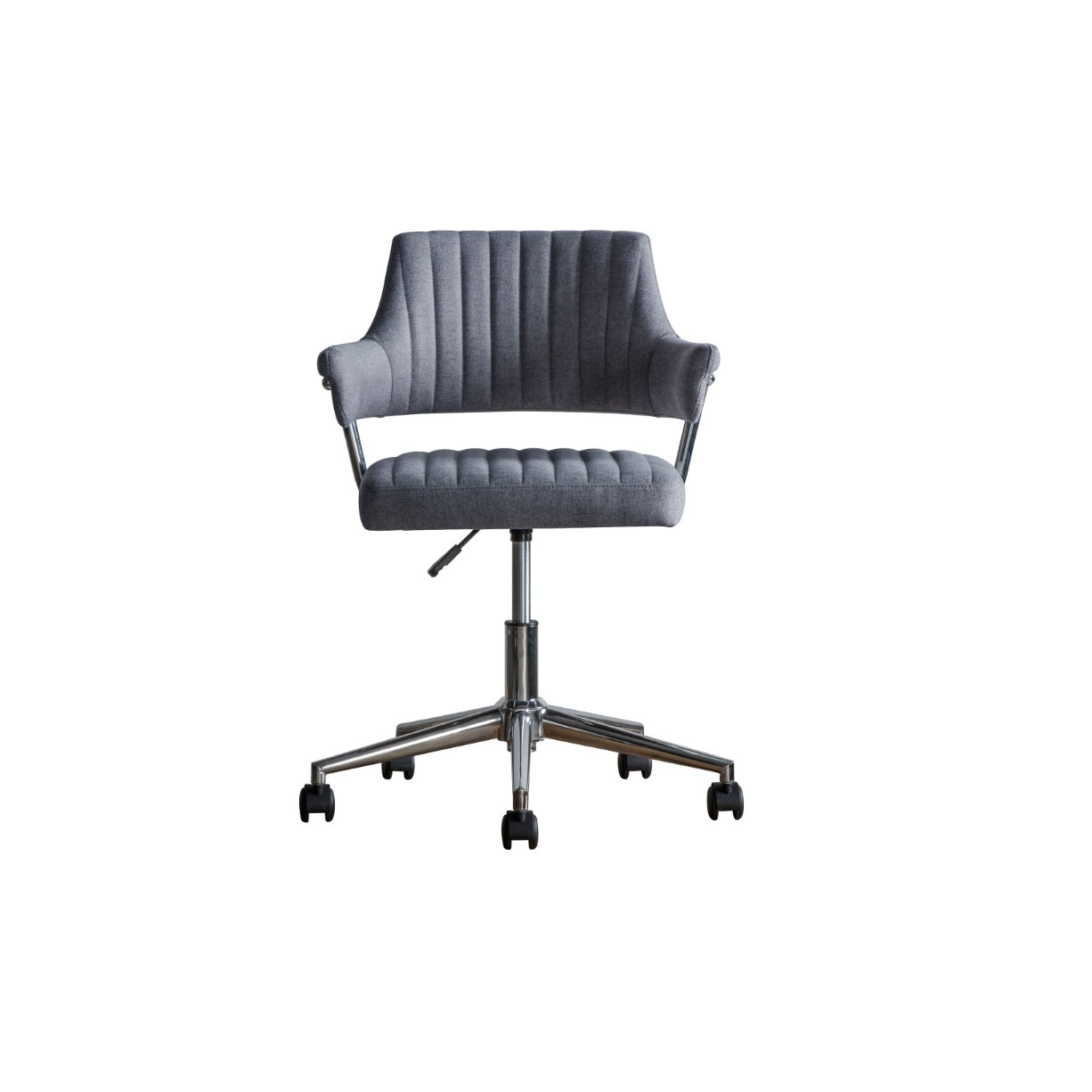 LuxeSeat Charcoal Swivel Armchair