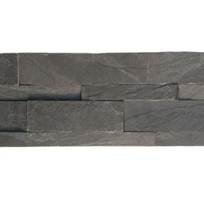 Splitface Jak Black Matt Feature Wall Tile 15cm x 60cm