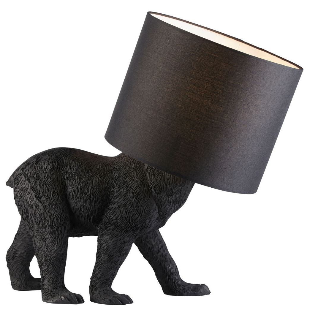 Grizzly Gleam Black Table Lamp