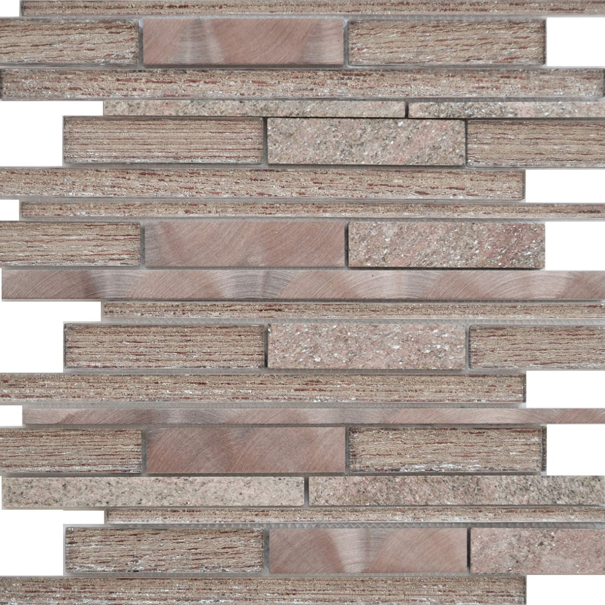 Nimbus Gold Strip Mosaic Sheet 30cm x 30cm