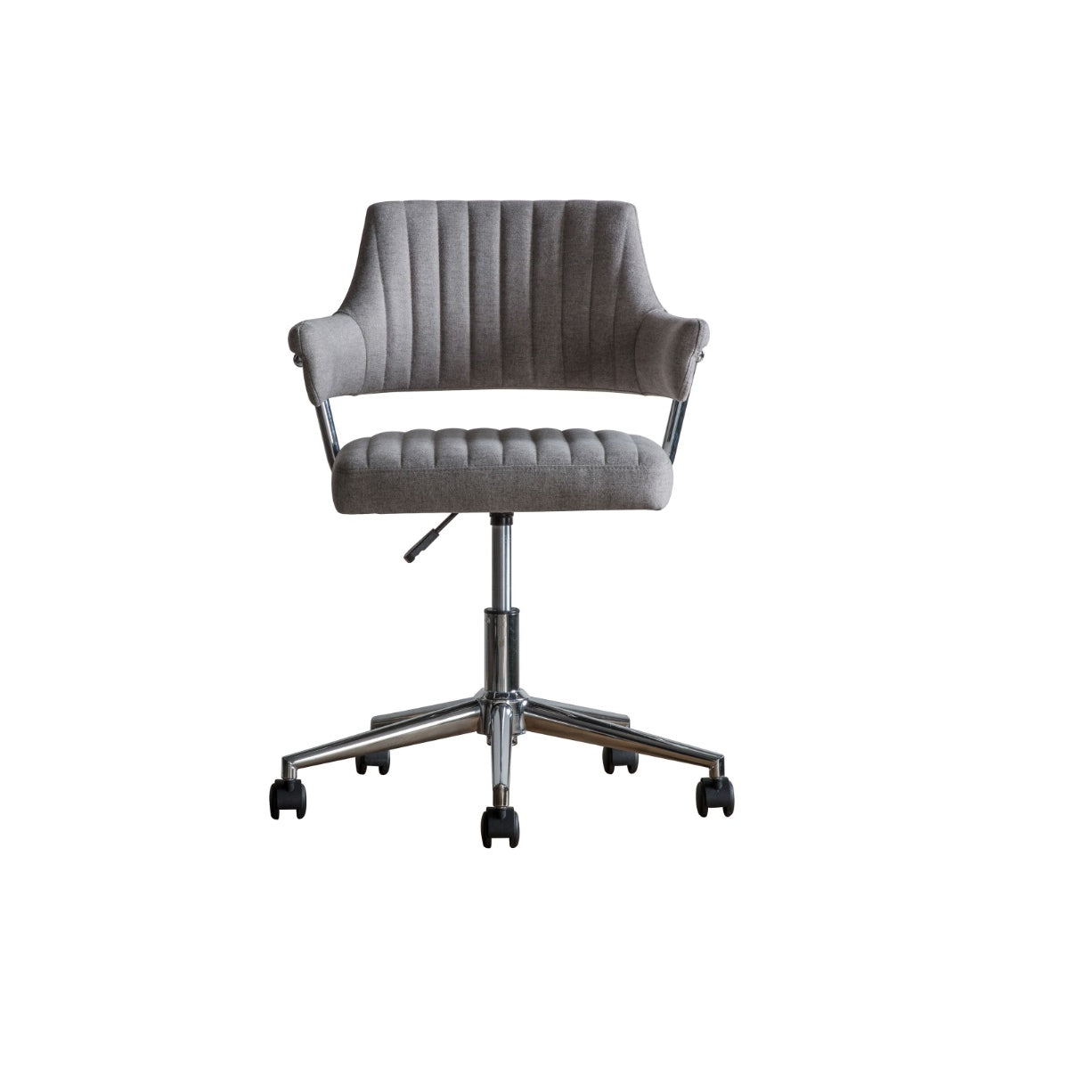 LuxeSeat Grey Swivel Armchair