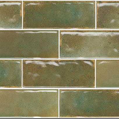 Spectrum Musgo Green Polished Wall Tile 6.5cm x 20cm