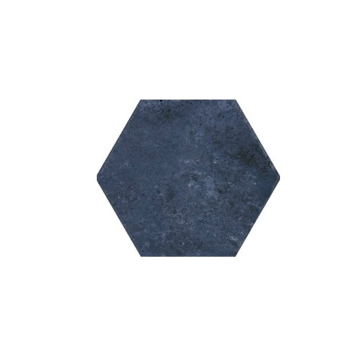 Palwan Hexagon Blue Matt Wall & Floor Tile 23cm x 27cm