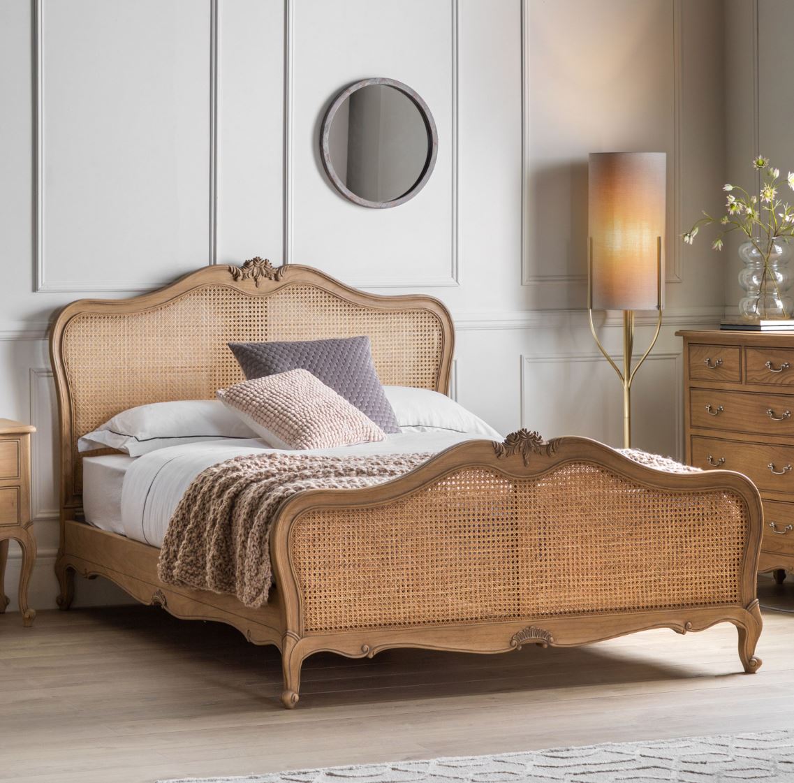 Ashbury Wooden Carved Bed