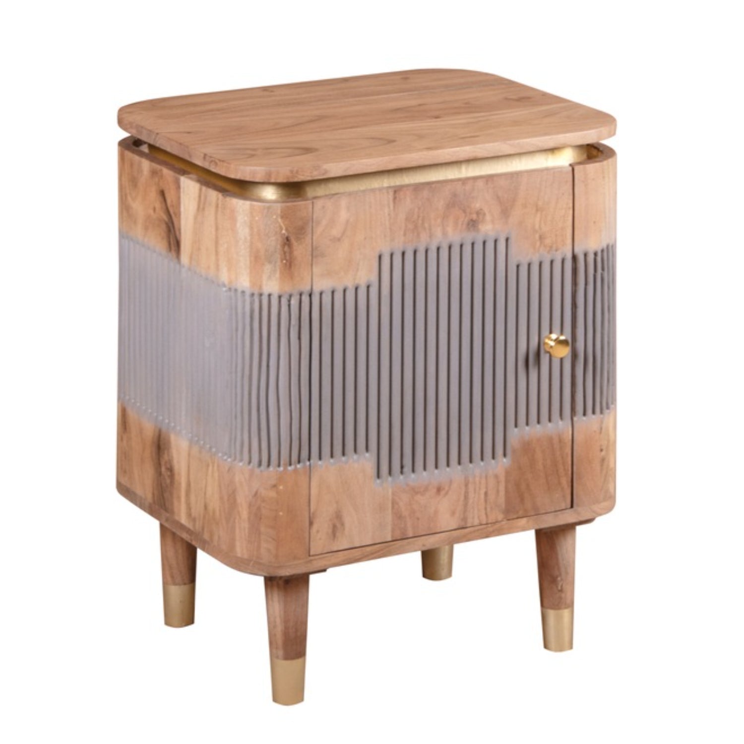 Desoto Acacia Wood Bedside Table
