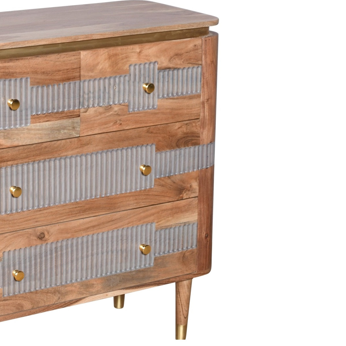 Desoto Acacia Wood 4 Drawers Chest