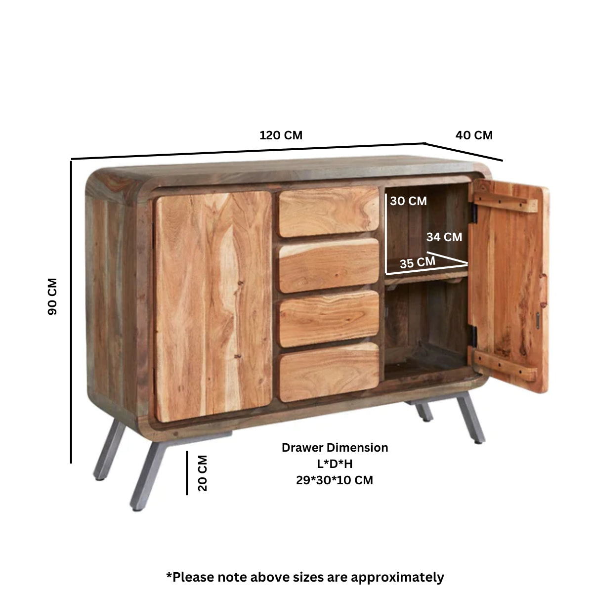 Tierra Large Sideboard