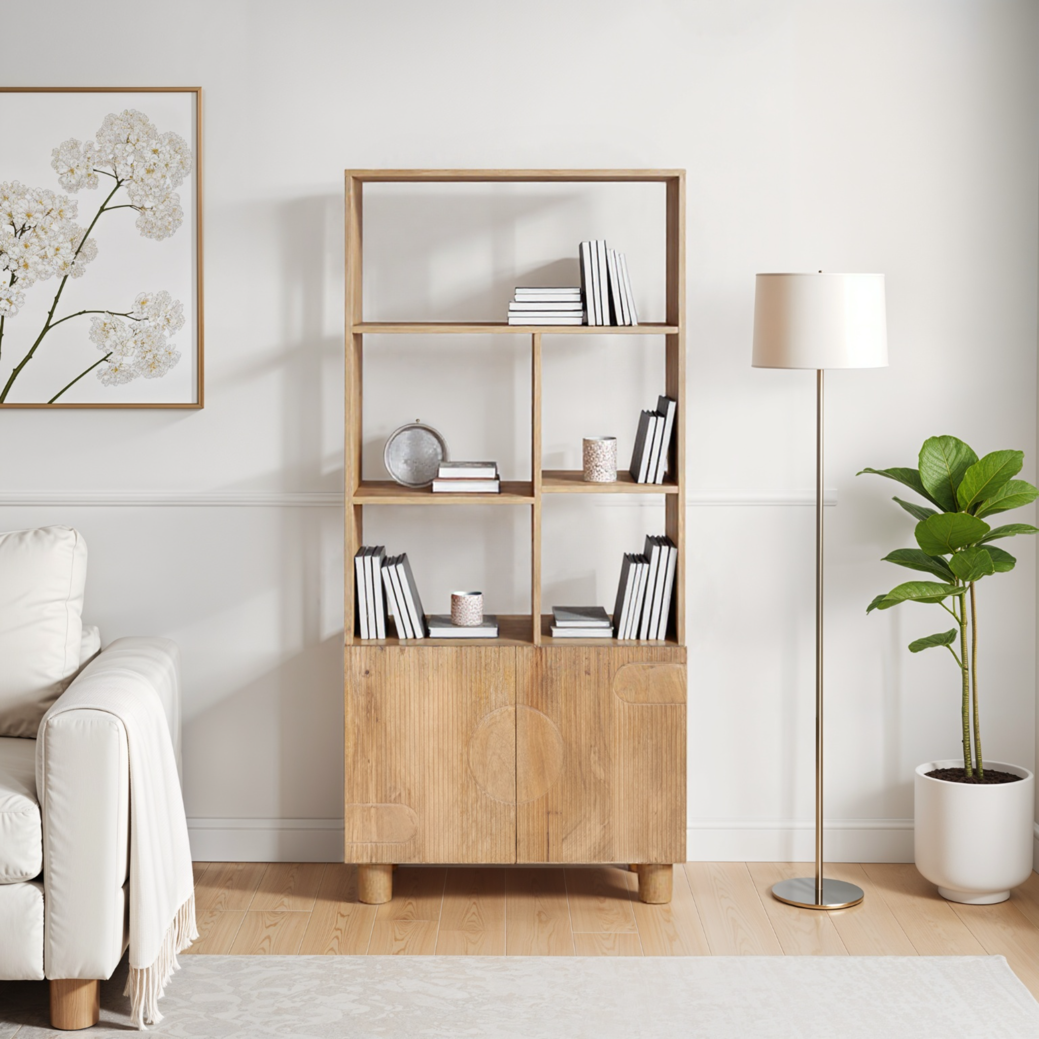 Barnstaple Solid Wood Bookcase