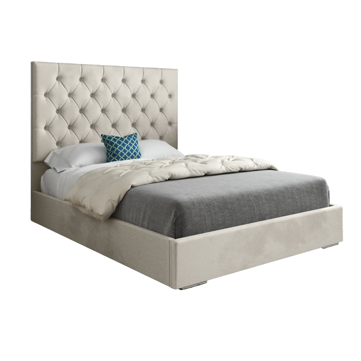 Alma Upholstered Soft Velvet Bed Frame