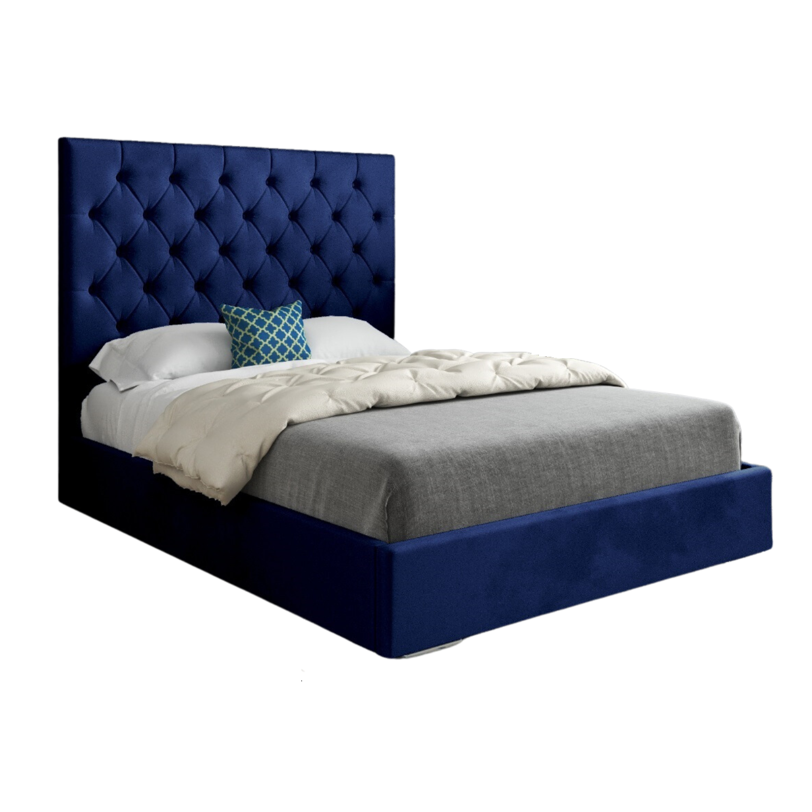 Alma Upholstered Soft Velvet Bed Frame