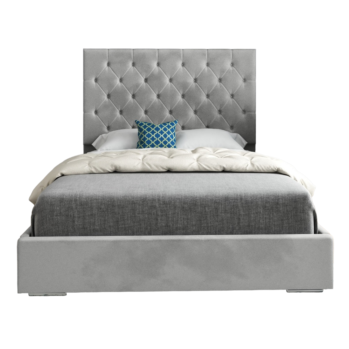 Alma Upholstered Soft Velvet Bed Frame
