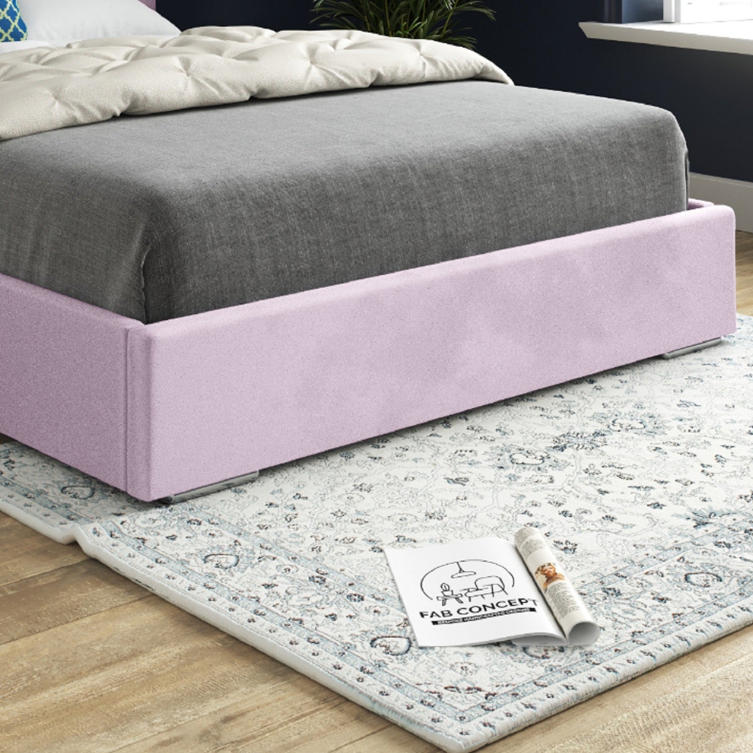 Alma Upholstered Soft Velvet Bed Frame