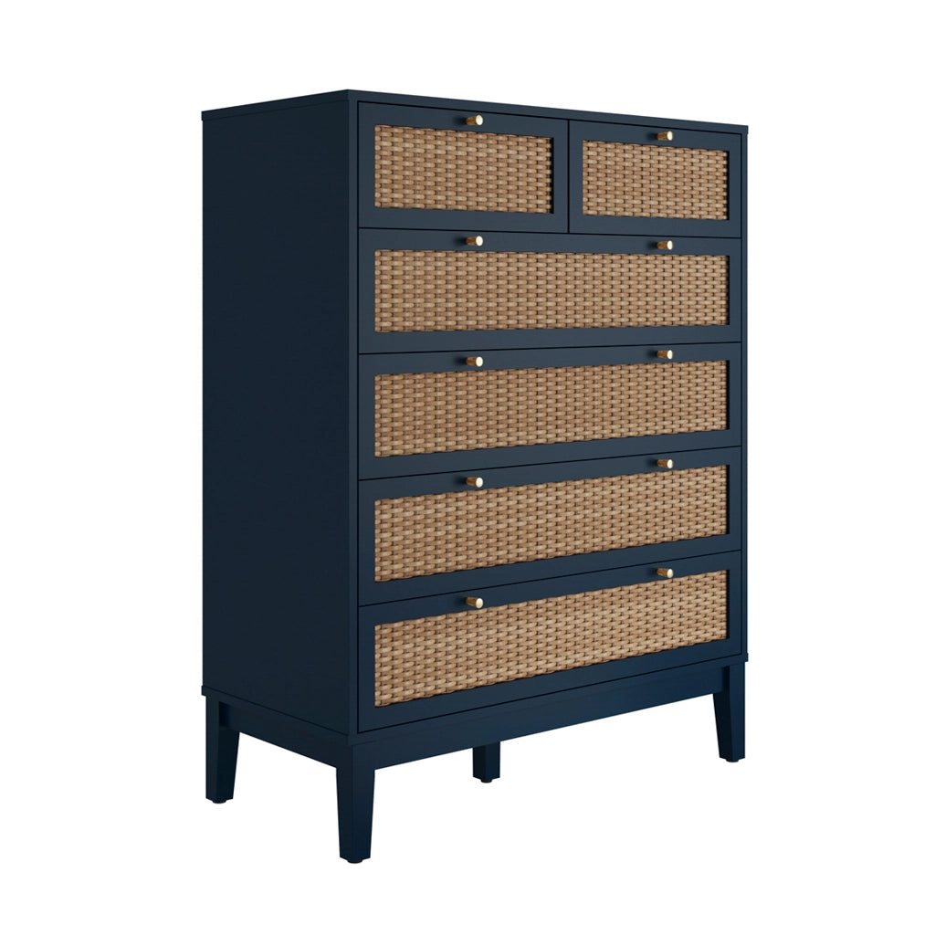 Bordeaux Berlin Blue Chest of Drawers