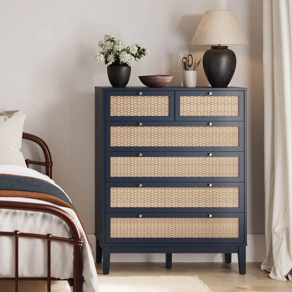 Bordeaux Berlin Blue Chest of Drawers