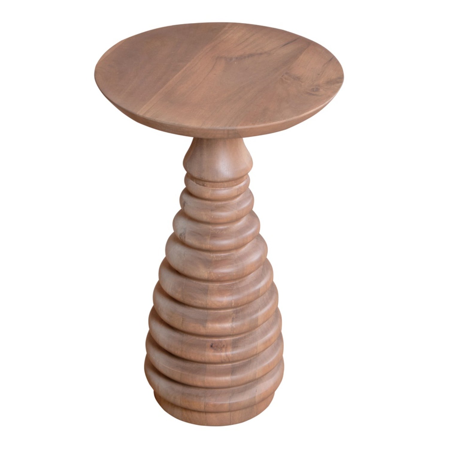 Adah Cane & Mango Wood Side Table