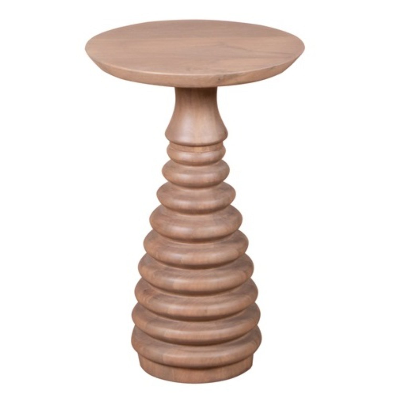 Adah Cane & Mango Wood Side Table