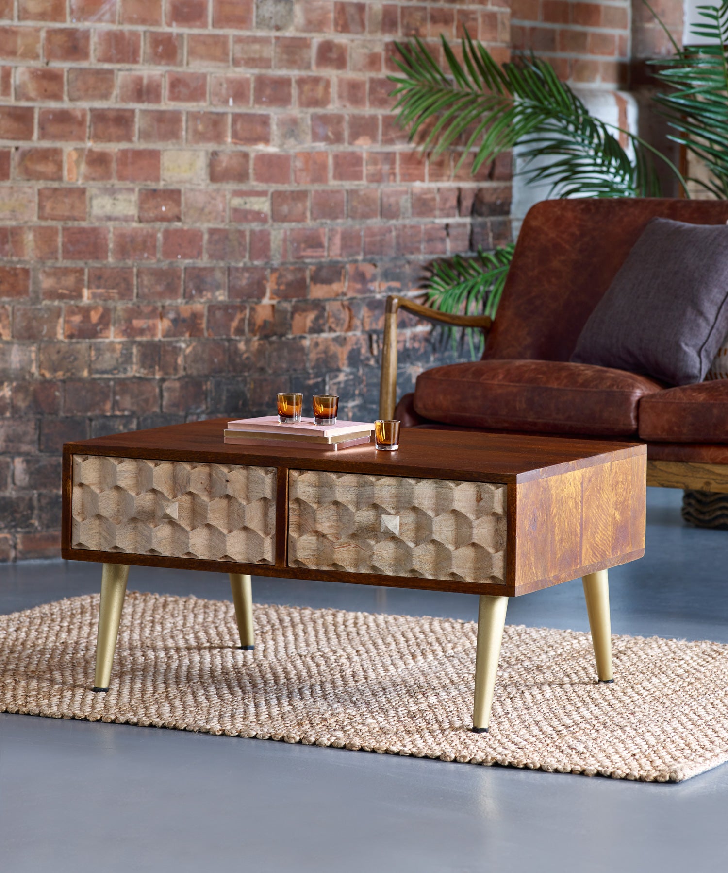 Shanaia Coffee Table With 2 Drawers