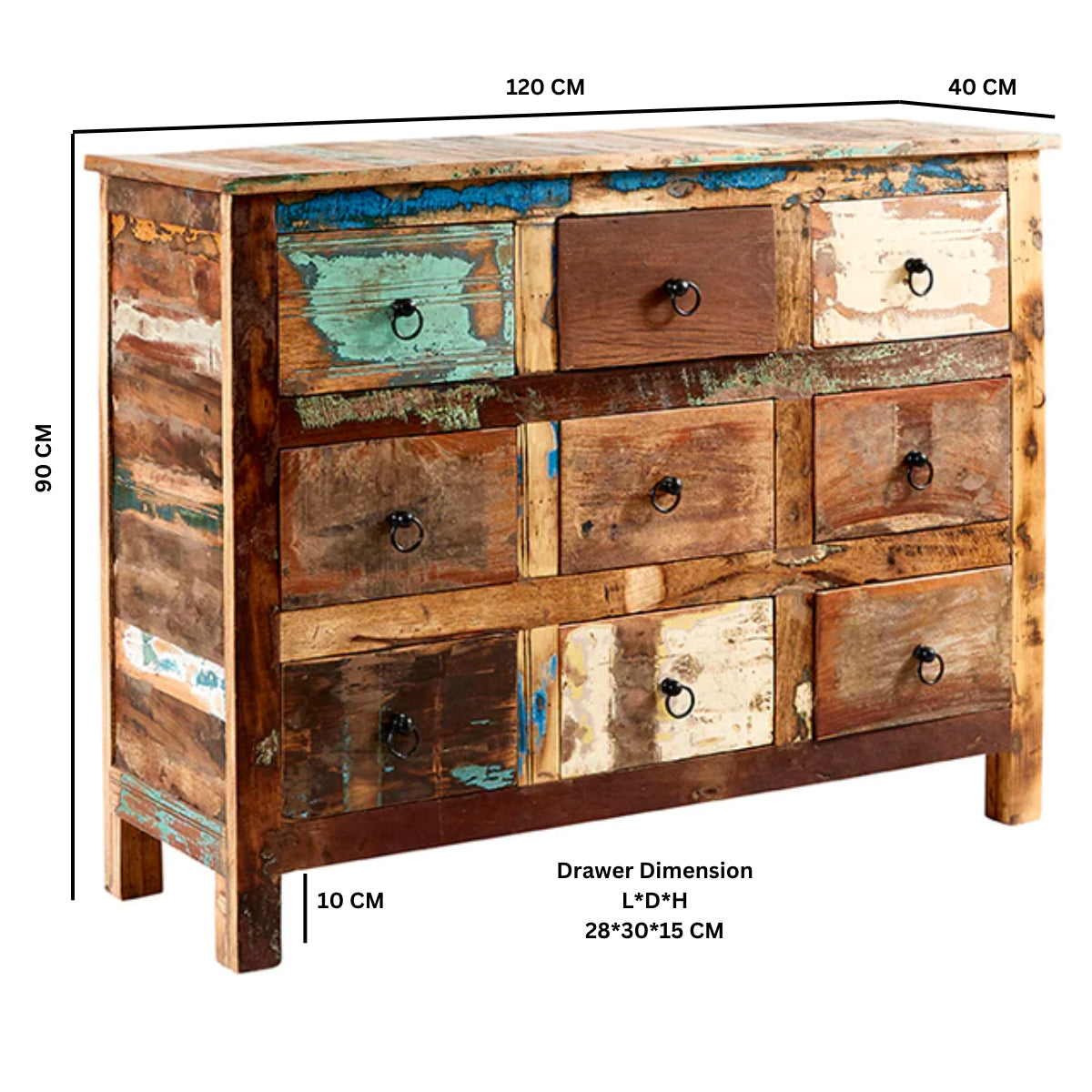 Vaillancourt 9 Drawer Chest