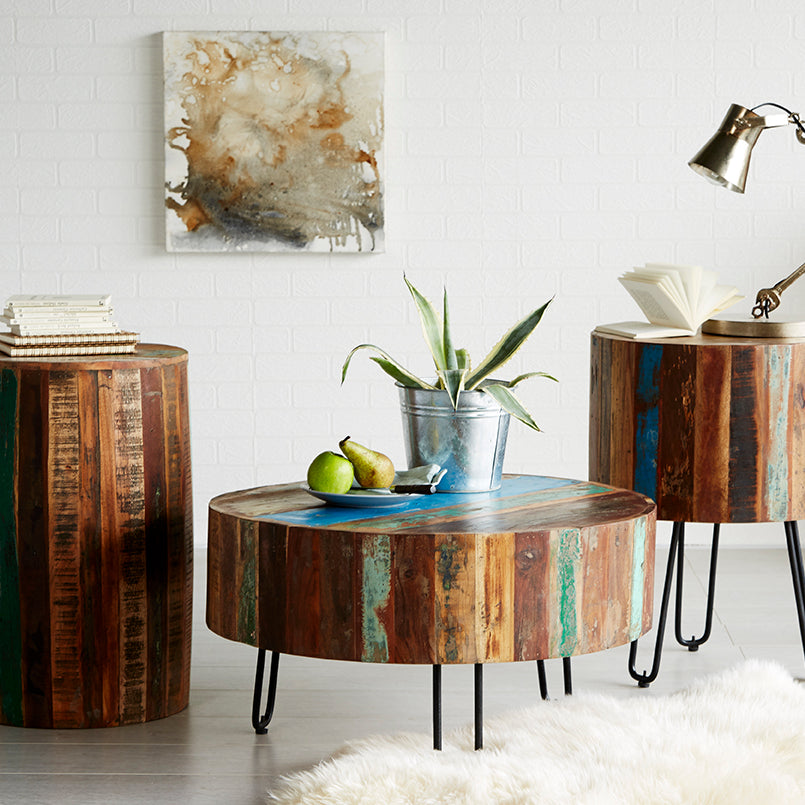 Vaillancourt Drum Coffee Table