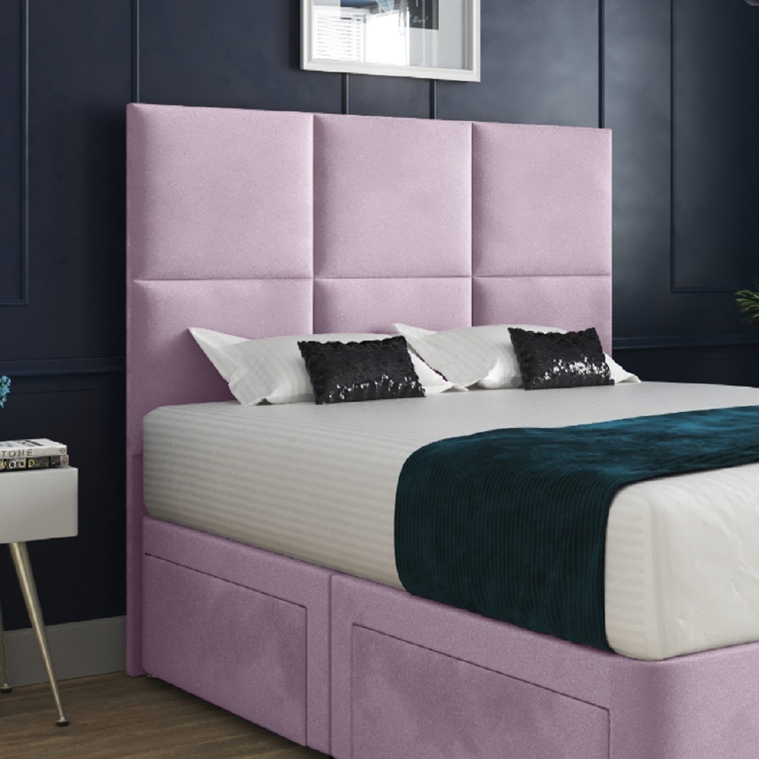 Caprio Upholserted Floorstanding Headboard With Divan Bed Frame