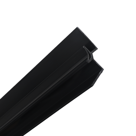 CladCraft PVC Wall Panel Black Internal Corner Trim