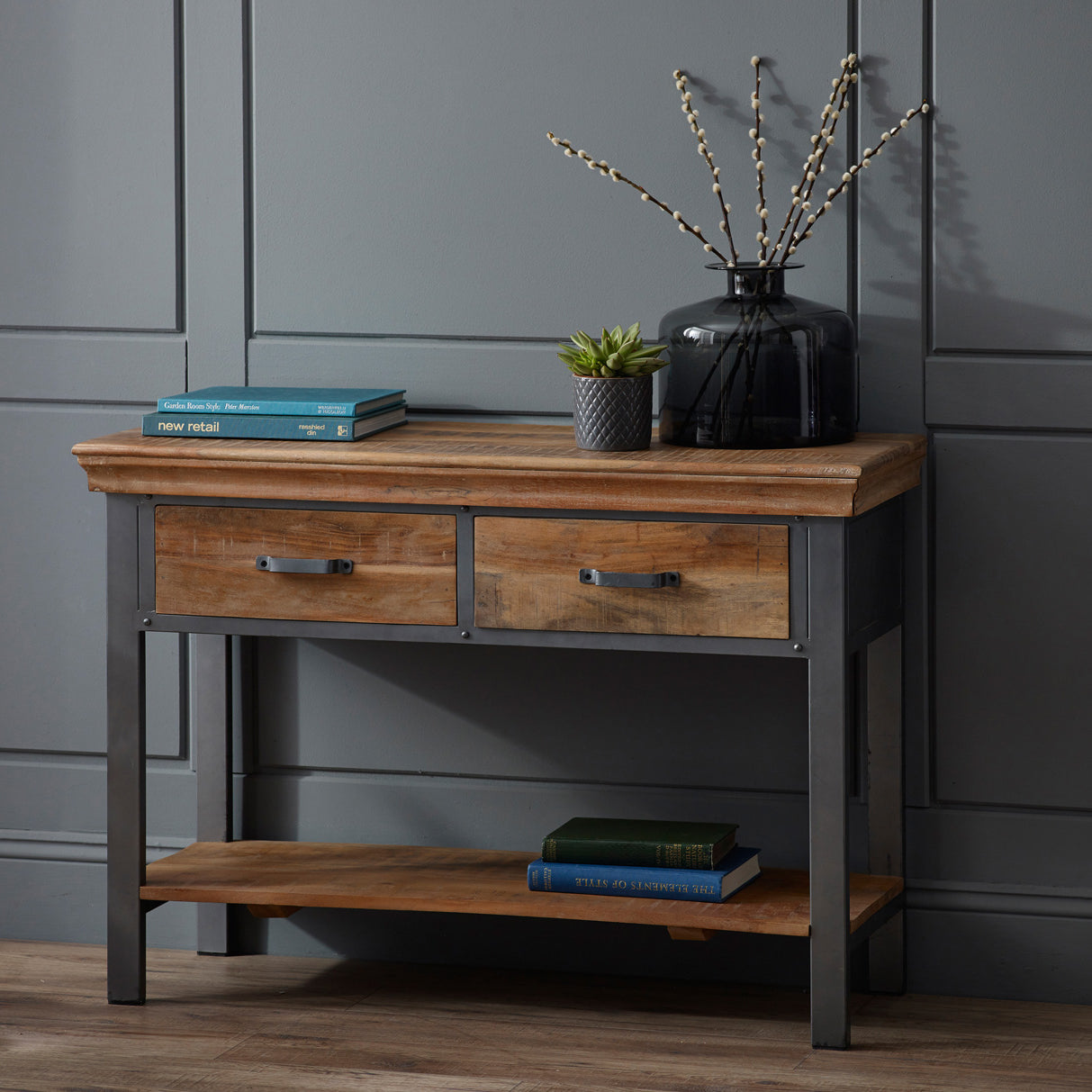 Adames 2 Drawer Console Table