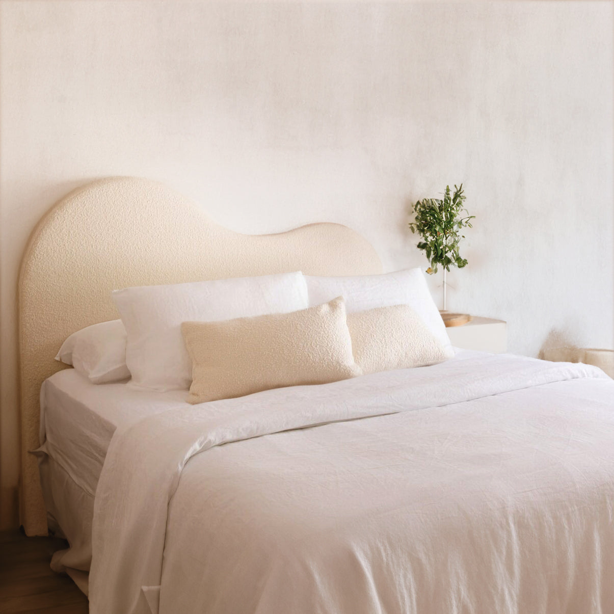 Estelle Boucle Upholstered Bed Frame
