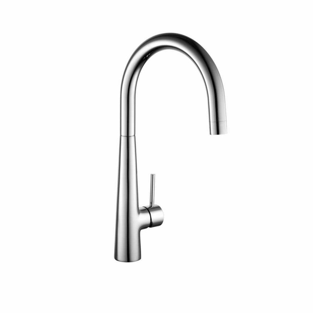 FlowMaster Single Lever Kitchen Sink Mixer Tap (Brushed Steel)