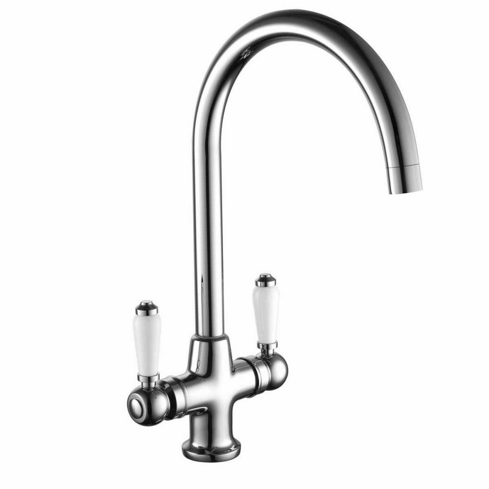 FlowMaster Traditional Kitchen Sink Mixer Tap (Polished Chrome)