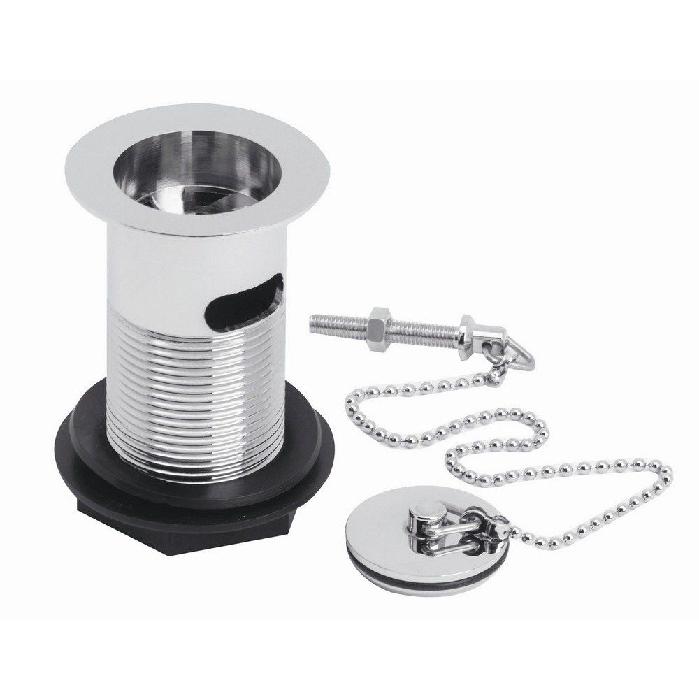 FlowTech Basin Waste With Brass Plug & Ball Chain