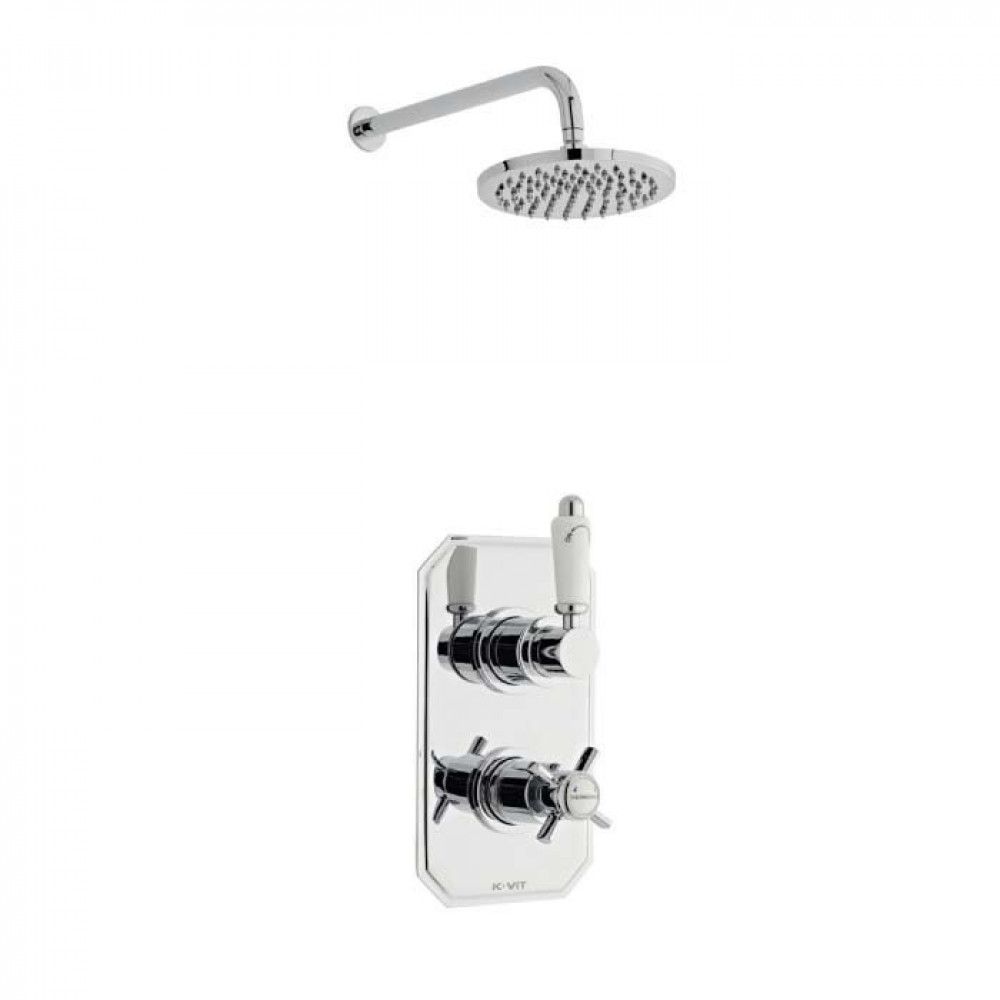Heritage Thermostatic Shower With Fixed Overhead Drencher